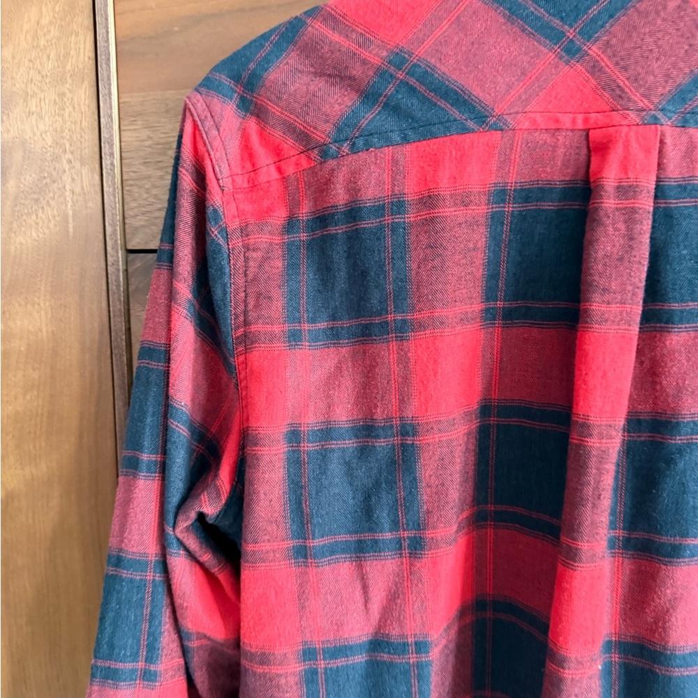 Weatherproof Red Black Plaid Long Sleeve Shirt L - Picture 6 of 9